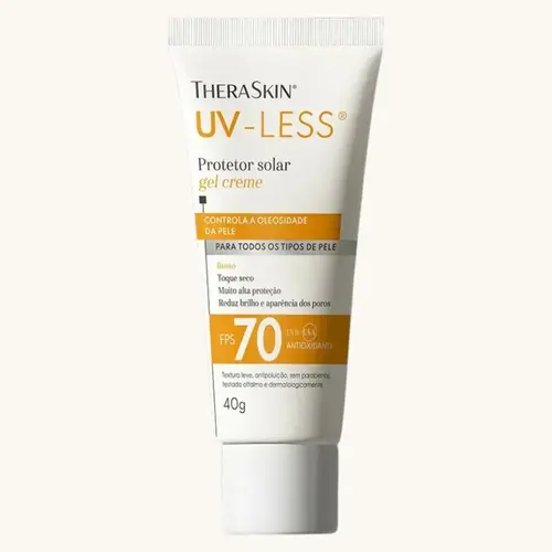 PROTETOR SOLAR THERASKIN UV-LESS GEL CREME FPS70 40GR