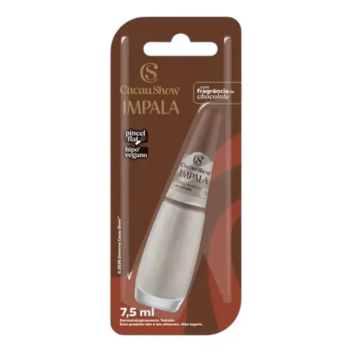 ESMALTE IMPALA PEROLADO CACAU SHOW OPS, ACABOU 7,5ML