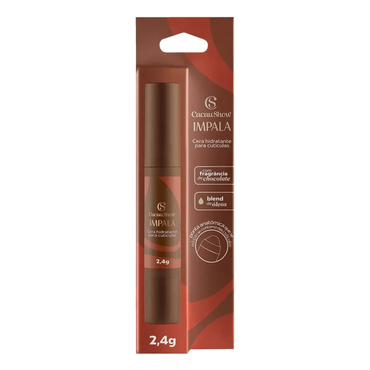 CERA IMPALA HIDRATANTE CACAU SHOW UNHAS E CUTICULAS 2,4GR