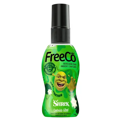 BLOQUEADOR DE ODORES FREECO SANITARIOS SHREK FLOR DO PANTANO 60ML