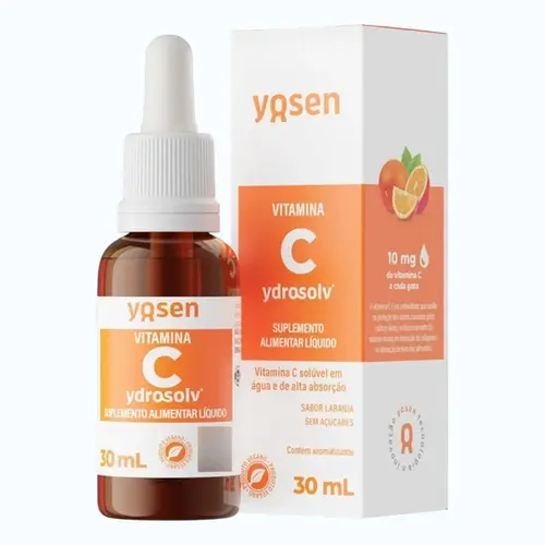 VITAMINA C YDROSOLV YOSEN 10MG 30ML SABOR LARANJA