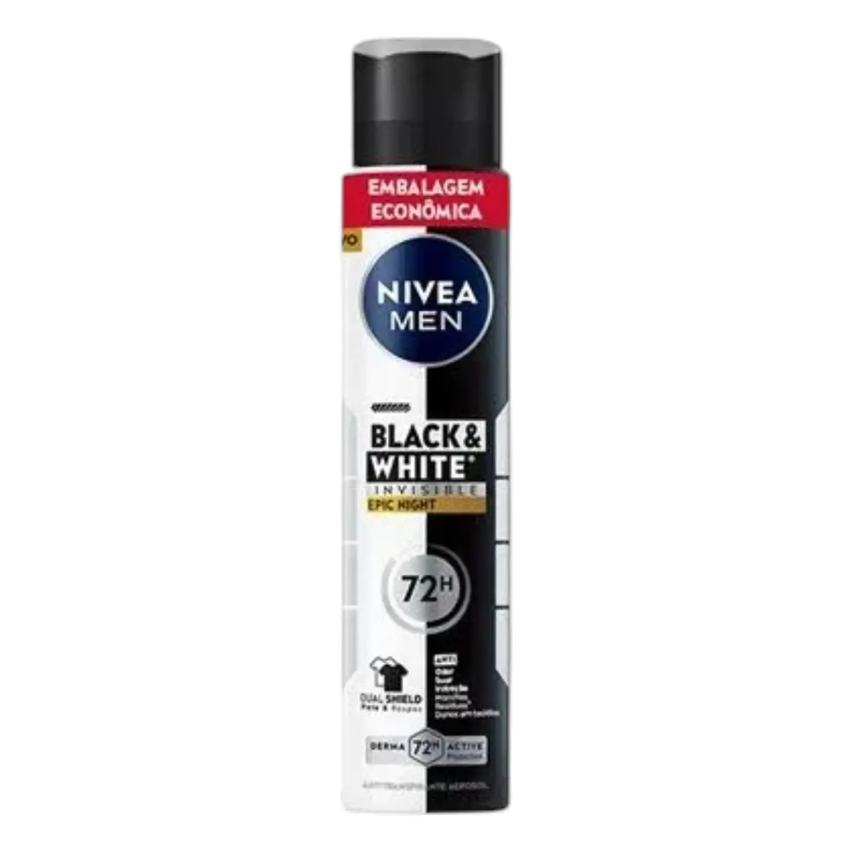 DESODORANTE NIVEA INVISIBLE BLACK&WHITE EPIC NIGHT MEN AEROSOL 200ML