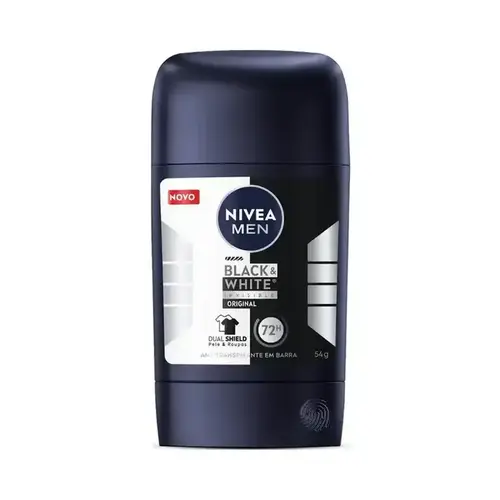 DESODORANTE NIVEA INVISIBLE BLACK&WHITE ORIGINAL MEN EM BARRA 54GR
