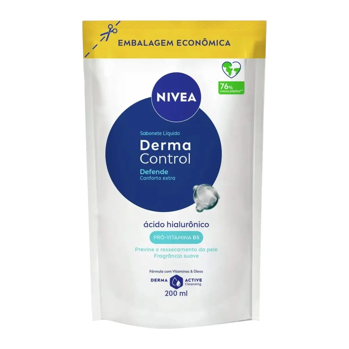 REFIL SABONETE LIQUIDO NIVEA DERMA CONTROL DEFENDE 200ML