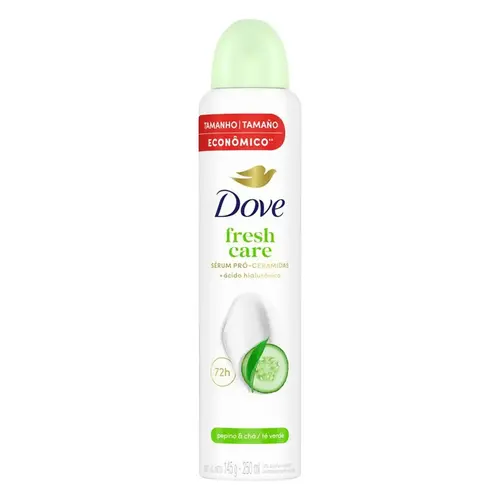 DESODORANTE DOVE FRESH CARE PEPINO E CHA VERDE FEMININO AEROSOL 250ML
