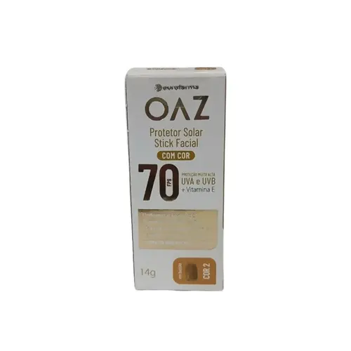 PROTETOR SOLAR FACIAL OAZ STICK COR 2 FPS70 14GR