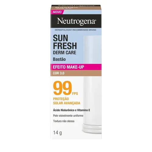 PROTETOR SOLAR NEUTROGENA SUN FRESH DERM CARE STICK COR 3.0 FPS99 14GR