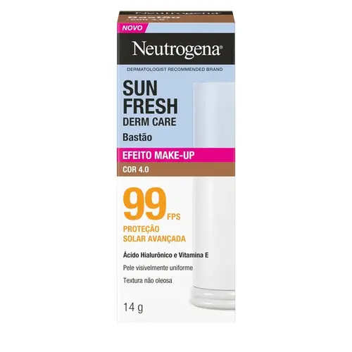 PROTETOR SOLAR NEUTROGENA SUN FRESH DERM CARE STICK COR 4.0 FPS99 14GR