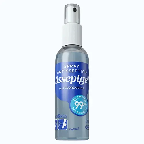ANTISSEPTICO ASSEPTGEL COM CLOREXIDINA SPRAY 120ML