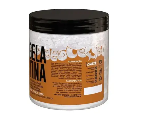 GELATINA SALON LINE TO DE CACHO LINHACA DEFINICAO E BRILHO 550GR
