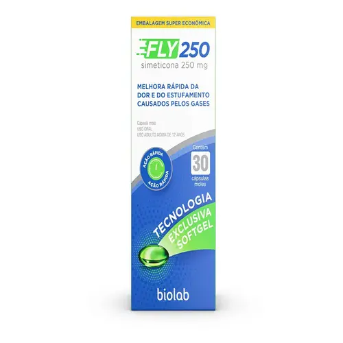 FLY 250MG 30 CAPSULAS SIMETICONA