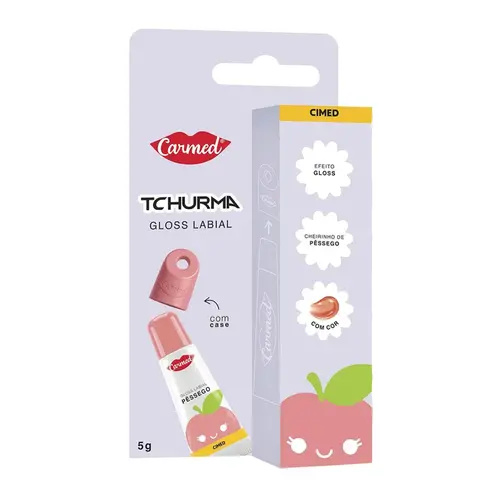 GLOSS LABIAL CARMED TCHURMA PESSEGO 5GR