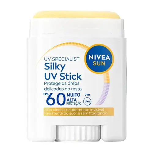 PROTETOR SOLAR FACIAL NIVEA SILKY UV STICK FPS60 15GR