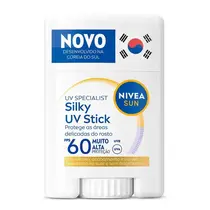 PROTETOR SOLAR FACIAL NIVEA SILKY UV STICK FPS60 15GR