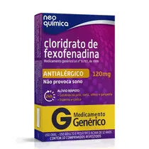 FEXOFENADINA 120MG 10 COMPRIMIDOS GENERICO NEO QUIMICA CLORIDRATO DE FEXOFENADINA