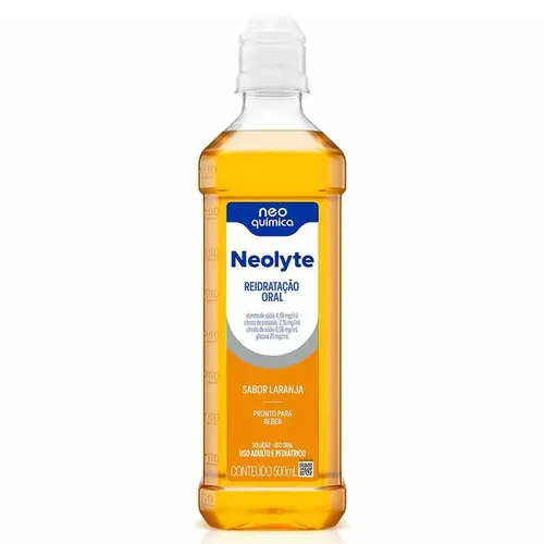 NEOLYTE SABOR LARANJA 500ML CLORETO DE SODIO + CLORETO DE POTASSIO + CITRATO DE SODIO + GLICOSE
