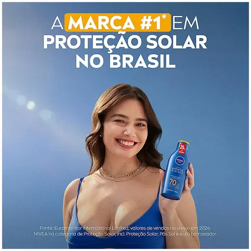 PROTETOR SOLAR NIVEA PROTECT&HIDRATA FPS70 200ML 25% DE DESCONTO